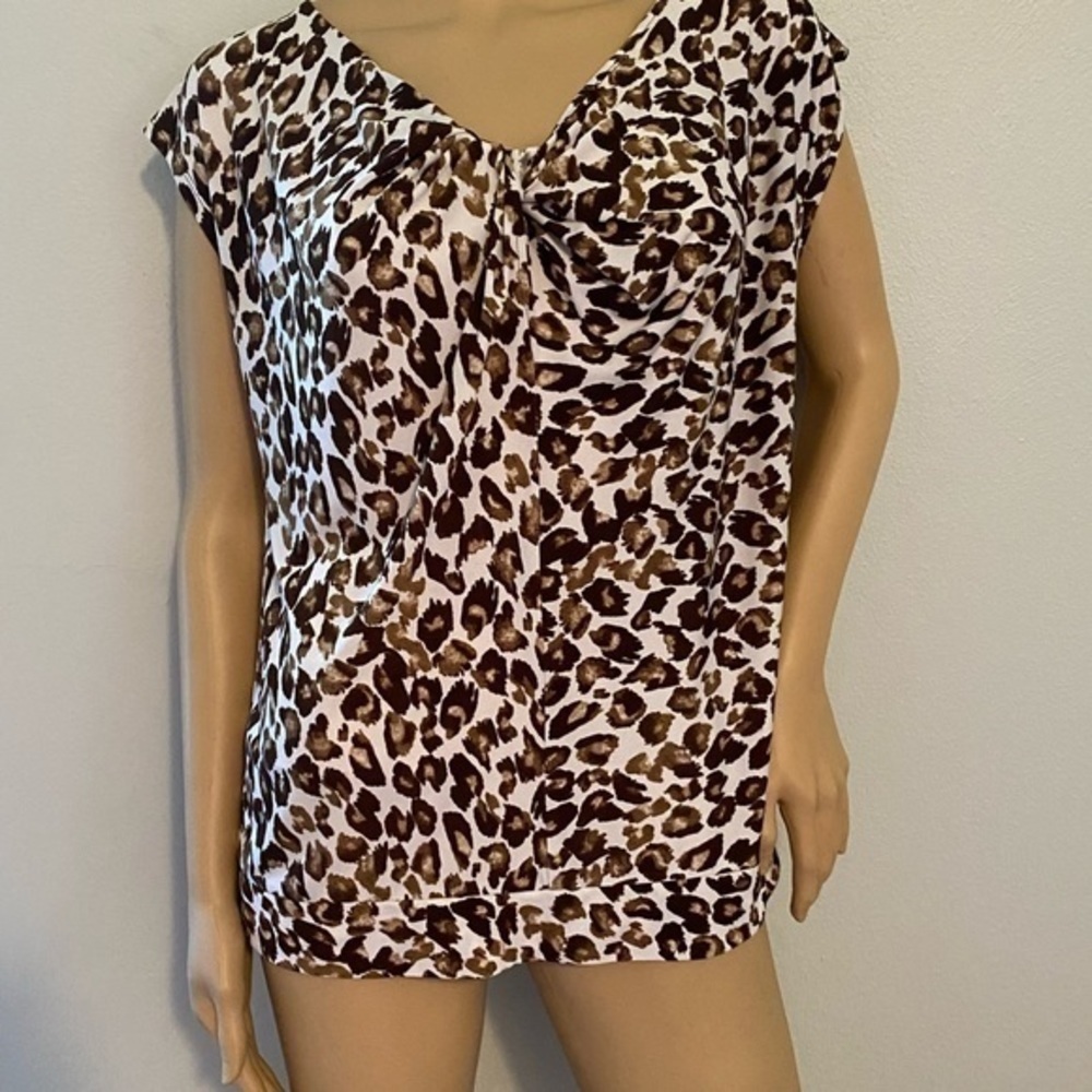 Laura Ashley leopard top size PM